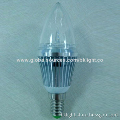 LED Candle Light, 3W Power, 85-265V AC Input Voltage
